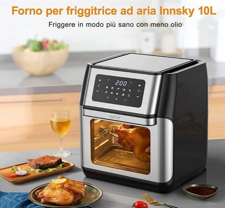 Innsky 10 Litri ‎IS-AF002 Friggitrice ad aria calda + Forno con LED